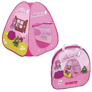 Imagem de Barraca Cabana Infantil Princesa Encantada Toca Portátil - DT, Rosa