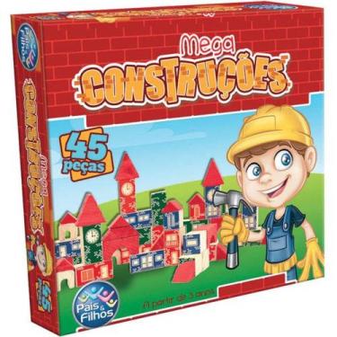 Imagem de Brinquedo Para Montar Mega Contrucoes 45 Pecas Pais E Filhos - Pais & 