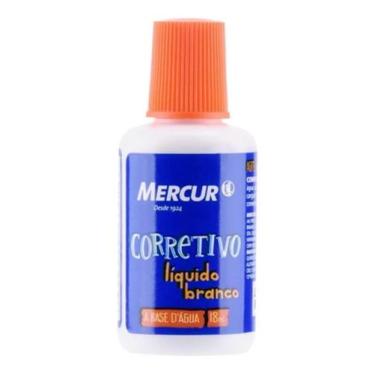 Imagem de Corretivo Liquido Branco Escolar 18ml Mercur