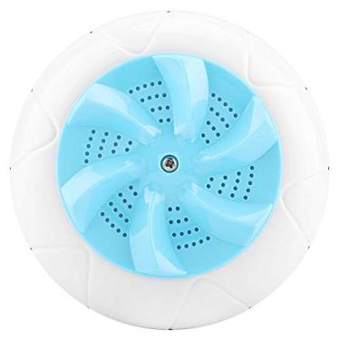 Imagem de Mini Máquina de Lavar Ultrassônica Portátil para Viagem, Ferramenta de Limpeza, Mini Máquina de Lavar Roupa (Azul)