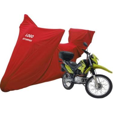 Imagem de Capa Contra Risco Moto Honda Nxr 160 Bros Com Bauleto Baú - Mz, Vermel