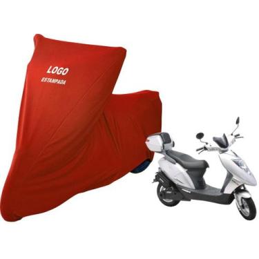 Imagem de Capa De Moto Kasinski Prima Electra Sob Medida Com Logo - Mz, Vermelho
