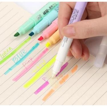 Imagem de Marca Texto Apagável 6 Cores Neon - MaisTem 