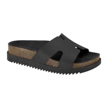 Imagem de Sandália Feminina  Tratorada Flatform Moleca, Preto, 35