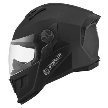 Imagem de Capacete Moto Fechado Stealth Solid Fosco Pro Tork Masculino Feminino 