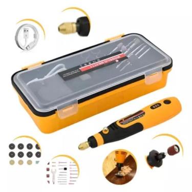 Imagem de Mini Micro Retifica Digital A Bateria Portátil Para  Artesanato - Knak