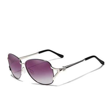 Imagem de Óculos de Sol Feminino Elegante Kingseven Proteção UV400 Polarizados N