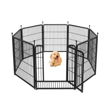 Imagem de Playpen para Cachorro FXW Rollick - 8 Painéis para Camping, Quintal e 
