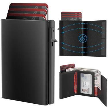 Imagem de Carteira Porta-Cartões Royal Kit Smart Wallet Masculina - Preta