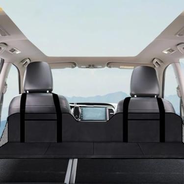 Imagem de QIYUNI Extensor de cama para colchão de carro não inflável, portátil, dobrável, acampamento, viagem para dormir (preto)