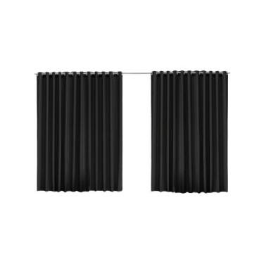 Imagem de Cortina Blackout Com 4 Folhas 4,40m X 1,30m Protege Contra Calor Exces