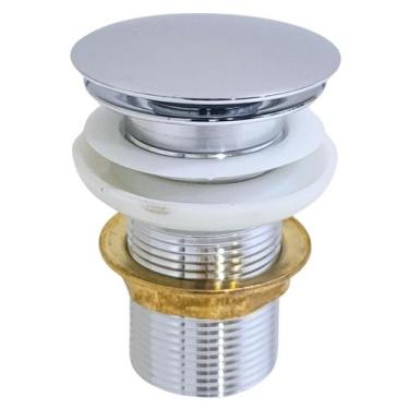 Imagem de Válvula Ralo Click Luxo 1.1/4 Metal P/ Pia e Cuba Cromada - Montelar A