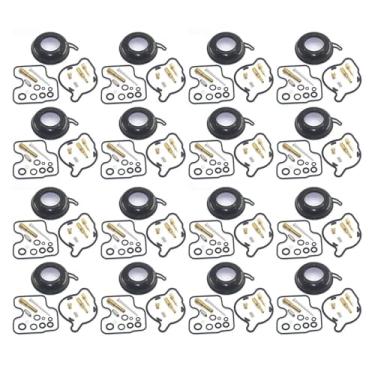 Imagem de Kit de reparo de motor de carburador de motocicleta para peças de reposição de diafragma de vácuo CBR400RR NC29 CBR 400 CBR400 RR NC 29 (4 conjuntos)