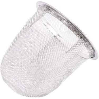Imagem de Filtro de malha de infusor de chá de aço inoxidável reutilizável de 6 cm, inserção de filtro de malha de substituição de bule de chá, filtro de cesta de chá para caneca, xícara, bule de chá,