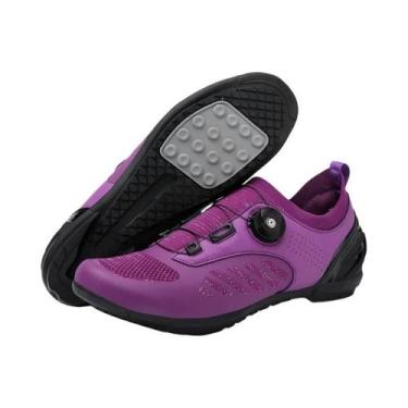 Imagem de Sapatos De Ciclismo MTB De Fibra De Carbono Feminino Masculino Tênis D