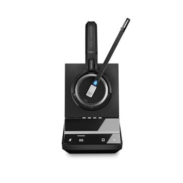 Imagem de Sennheiser SDW 5063 (506588) – Fone de ouvido DECT sem fio dupla face (Binaural) para conexão de PC/softphone, cancelamento de ruído duplo, preto