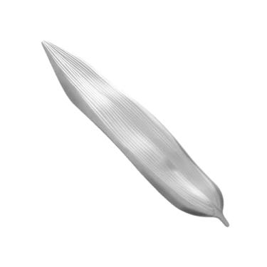 Imagem de NUOBESTY Suporte de colher de café, suporte para descanso de pauzinhos em forma de folha: aço inoxidável, garfo, faca, suporte de talheres japoneses, para cozinha, mesa de jantar, decoração de mesa