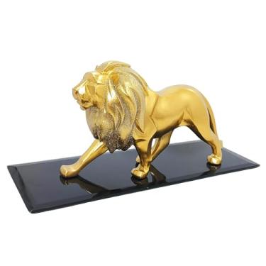 Imagem de Leão Decorativo Em cerâmica rei decoração estatueta (leão LEO04A base 212)