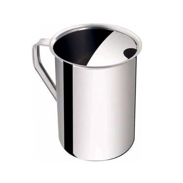 Imagem de Jarra De Inox Com Aparador De Gelo Suco água Leite 2l Em Casa Tem