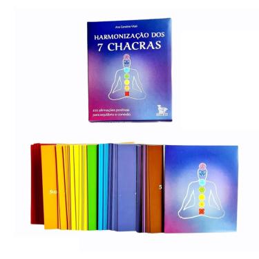 Imagem de Harmonização dos 7 Chacras (caixinha Com 100 Cartas)