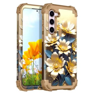 Imagem de Miqala Capa para Galaxy S23 5G, que brilha no escuro, três camadas, resistente, proteção à prova de choque, amortecedor de plástico rígido + capa protetora de silicone macio para Samsung Galaxy S23