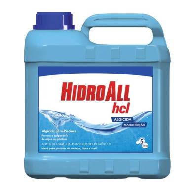 Imagem de Algicida de Manutenção 5L HCL Tampa Azul  Hidroall