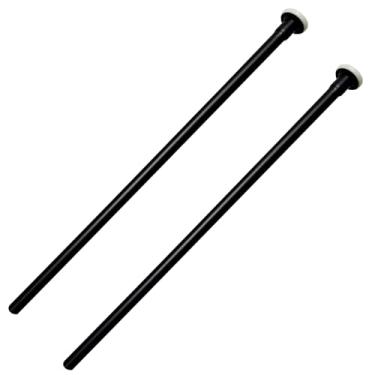 Imagem de Westbrass D123-2-62 3/20.3 cm x 30.5 cm Linha de fornecimento de elevação de vaso sanitário de cabeça plana de latão, preto fosco (pacote com 2)