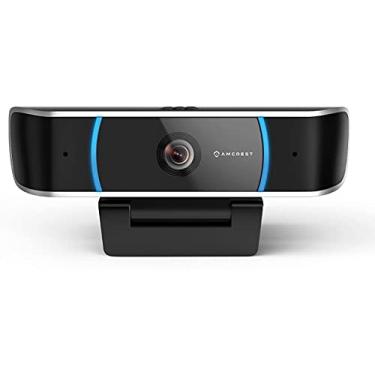 Imagem de Amcrest 5-Megapixel Webcam com microfone, Web Cam Câmera USB, computador HD Streaming Webcam para PC Desktop & Laptop W/Mic, Lente de Grande Angular e Grande Sensor para Luminária Superior (AWC5100)