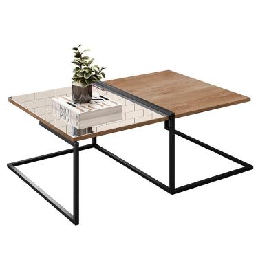 Imagem de Mesa De Centro Industrial Espelho Demolição