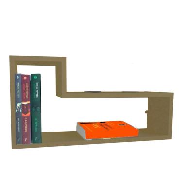 Imagem de Prateleira Nicho L Natural Em Mdf