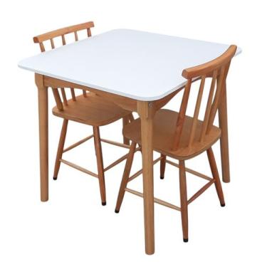 Imagem de Jogo de Jantar Colonial Brisa Mesa 80X80 cm 02 Cadeiras Top ( QUADRADA