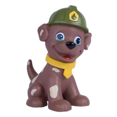 Imagem de Boneco Cachorro Esquadrão Pet Canina Vinil 25Cm Verde - SUPERTOYS, UN,