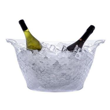 Imagem de Balde Champanheira 18 L Para Gelo E Bebidas - Transparente - Paramount