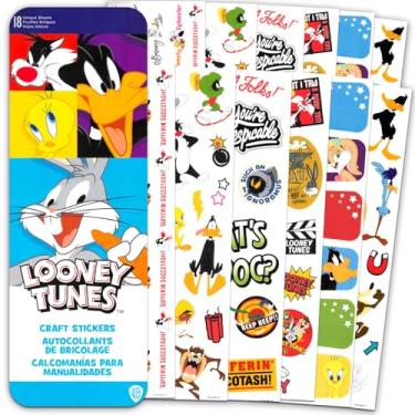 Imagem de Conjunto de adesivos Looney Tunes - Pacote com mais de 100 adesivos de desenho animado com Bugs Bunny, Patolino e mais para crianças, meninos, meninas | Lembranças de festa de aniversário Looney Tunes