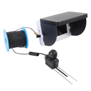 Imagem de Serounder 1080p Fish Finder, Sensor de Câmera de Pesca Subaquática de 5MP de 195 ° de Largura de 4,3 Polegadas HD Screen 1500 Nits Brilho Com Cabo de 30m para Aquicultura de Caiaque de