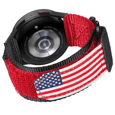 Imagem de Compatível com pulseira Samsung Galaxy Watch Ultra de 47 mm, pulseira esportiva de nylon super resistente, argola militar e pulseira esportiva de nylon larga para Galaxy Watch Ultra 47 (2024)