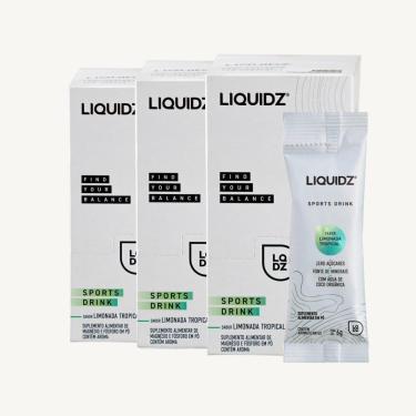 Imagem de LIQUIDZ® - Eletrólitos Zero Açúcares - Limonada Tropical - Kit 3 Caixas - 42 sachês-Unissex