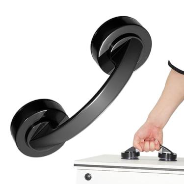 Imagem de Maçaneta de chuveiro com ventosa, maçanetas de vidro para portas e janelas, varinha de aderência, ajudante de empurrar e puxar, extrator removível de vácuo, corrimão de parede para banheiro, gaveta