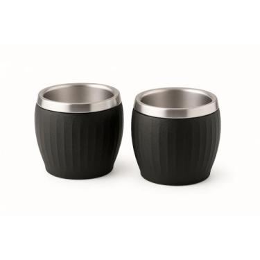 Imagem de Kit 2 Xícaras para Café Tramontina em Aço Inox Preto 80 ml