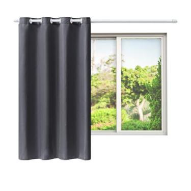 Imagem de Cortina Jasmim Tecido Oxford Liso Folha Única 1,40 X 1,40 Metros - Vit