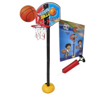 Imagem de Kit Basquete Pro, Pica-Pau, Tabela Cesta Com Aro E Ajuste De Altura + 