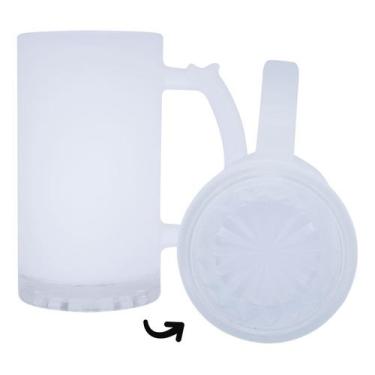 Imagem de 6 Canecas De Chopp Fosca/jateada 500ml Importada Sublimação - Sublime