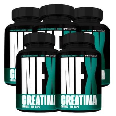 Imagem de New Creatina Kit Com 5 Potes Com Total De 900 Capsulas - New Four