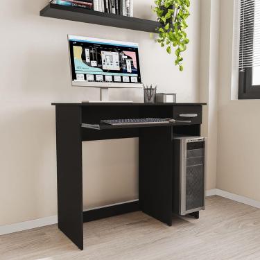 Imagem de Escrivaninha Politorno Siena 2 Gavetas MDP Pintura UV Base Teclado Compacta