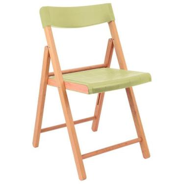 Imagem de Cadeira de Madeira Dobrável Tramontina Potenza Natural Polipropileno S