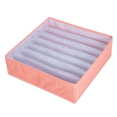 Imagem de Caixa organizadora de gaveta para roupas íntimas, divisórias dobráveis para roupas íntimas, sutiãs, meias, gravatas, cachecóis