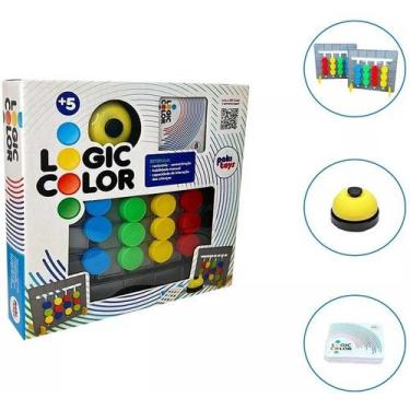Imagem de Jogo de Tabuleiro Logic Color Brinquedo Educativo Pakitoys