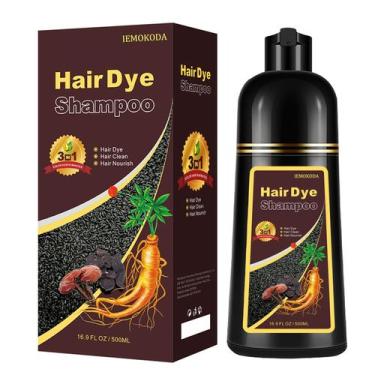 Imagem de Shampoo para coloração de cabelo Onilyua Natural Coffee 500mL 3 em 1