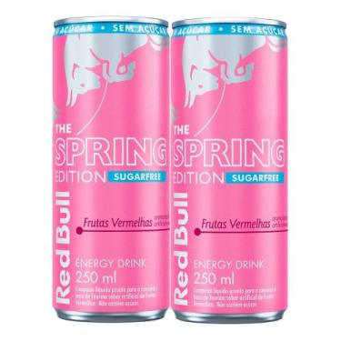 Imagem de Kit 2 Energético Red Bull The Amora Edition Sabor Frutas Vermelhas Sem