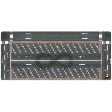 Imagem de Tapete de mouse para estacionamento em escala 1/64 2GG 90 x 40 cm antiderrapante | Tapete grande de diorama para Hot Wheels, Matchbox, Mini GT, asfalto, Inno64 e colecionadores de carros fundidos